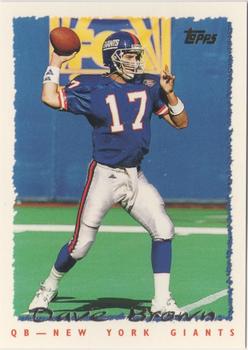 Dave Brown New York Giants 1995 Topps NFL #140
